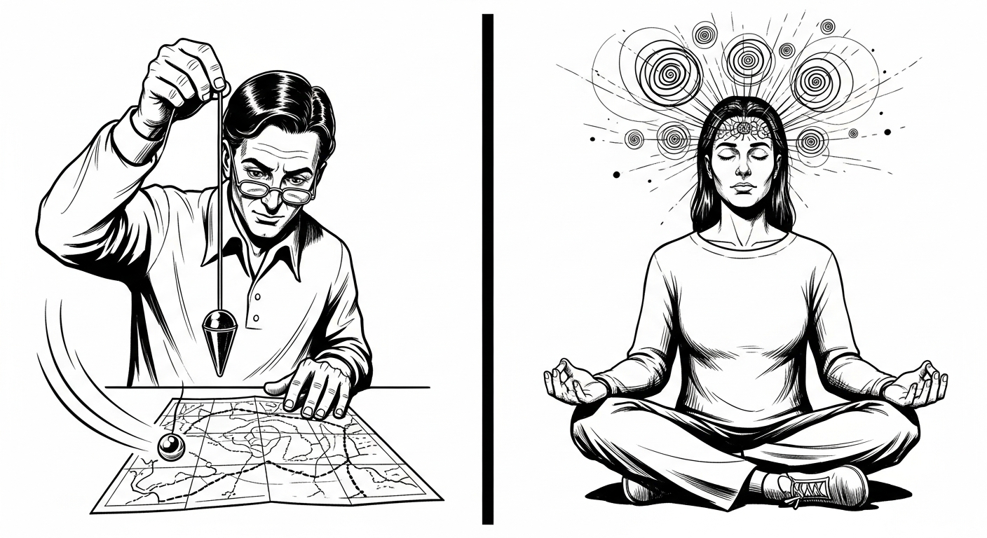 Radiestesia Mentale vs Fisica: Due Approcci Complementari