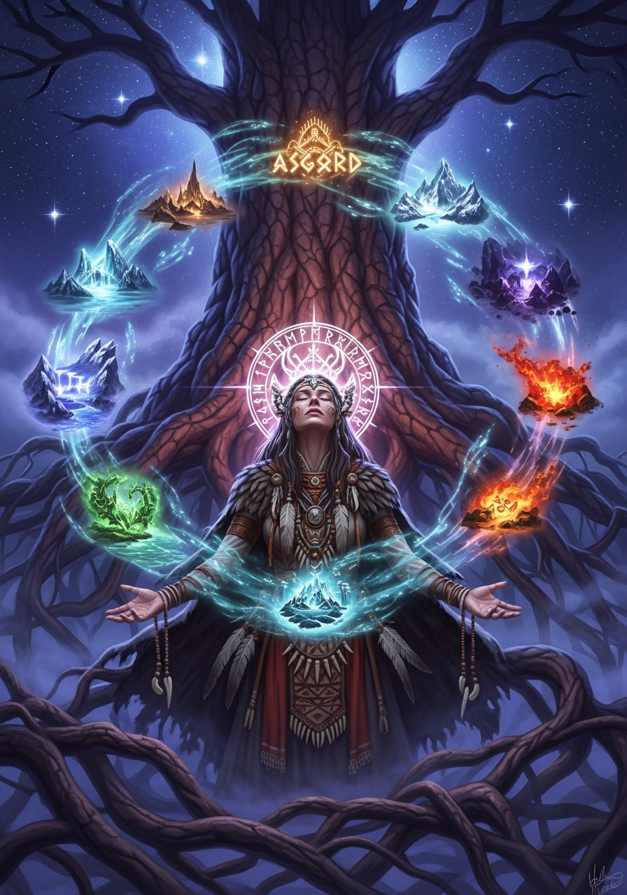 I Nove Mondi — cosmologia e rituale sciamanico norreno