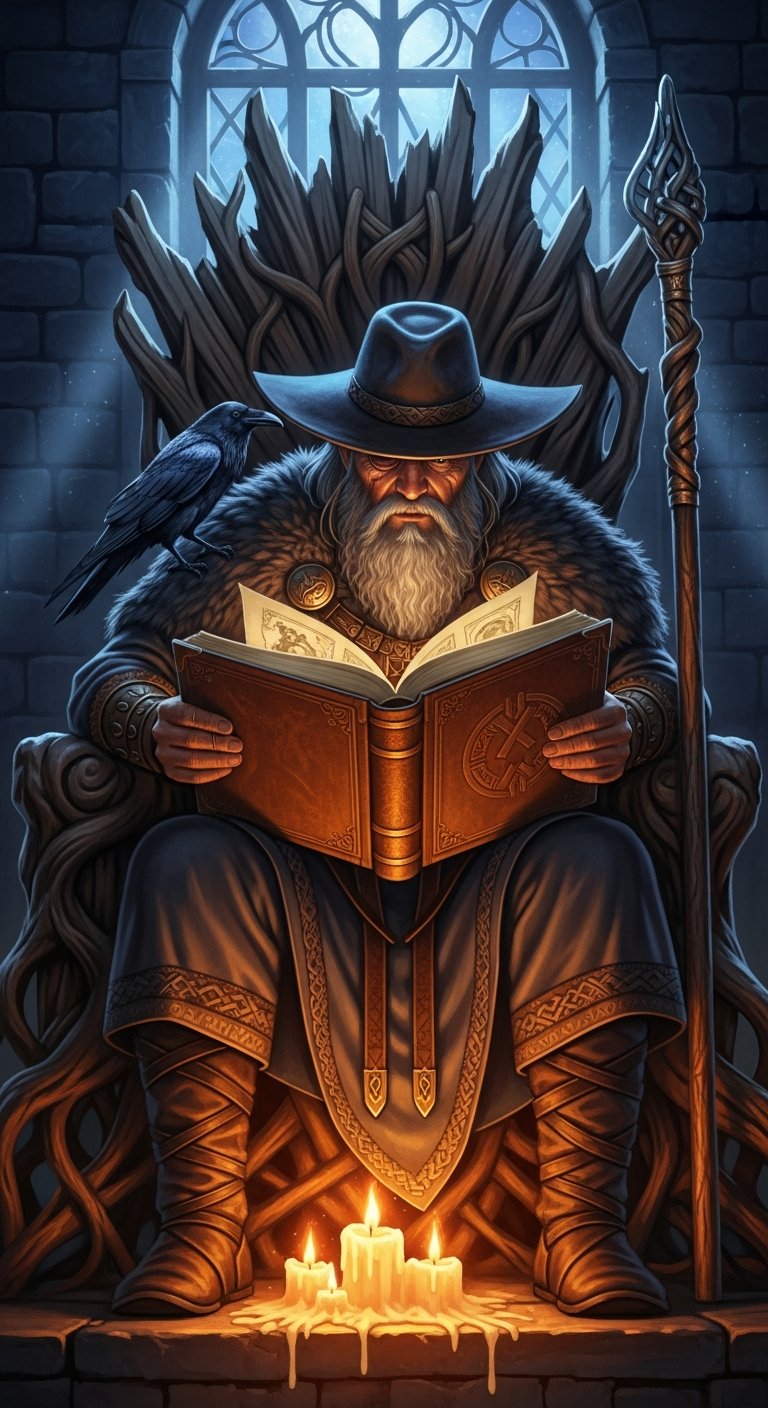 Odino legge Rune Talismani e Sigilli